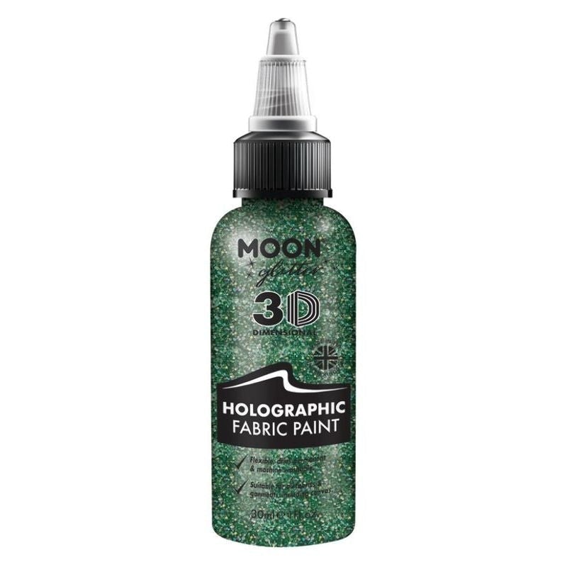 Costumes Australia Moon Glitter Holographic Fabric Paint Single, 30ml Costume Make Up_4