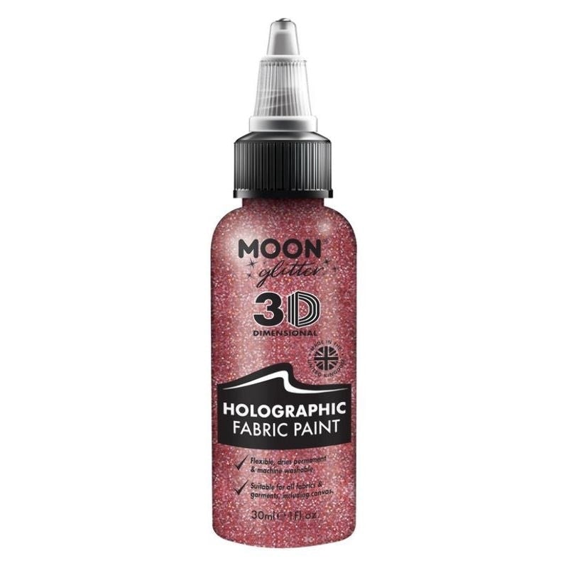 Costumes Australia Moon Glitter Holographic Fabric Paint Single, 30ml Costume Make Up_5