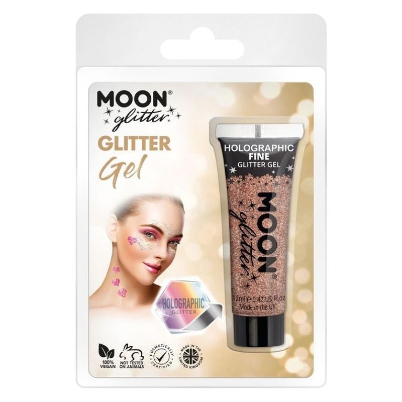 Costumes Australia Moon Glitter Holographic Fine Gel Clamshell, 12ml Costume Make Up_6