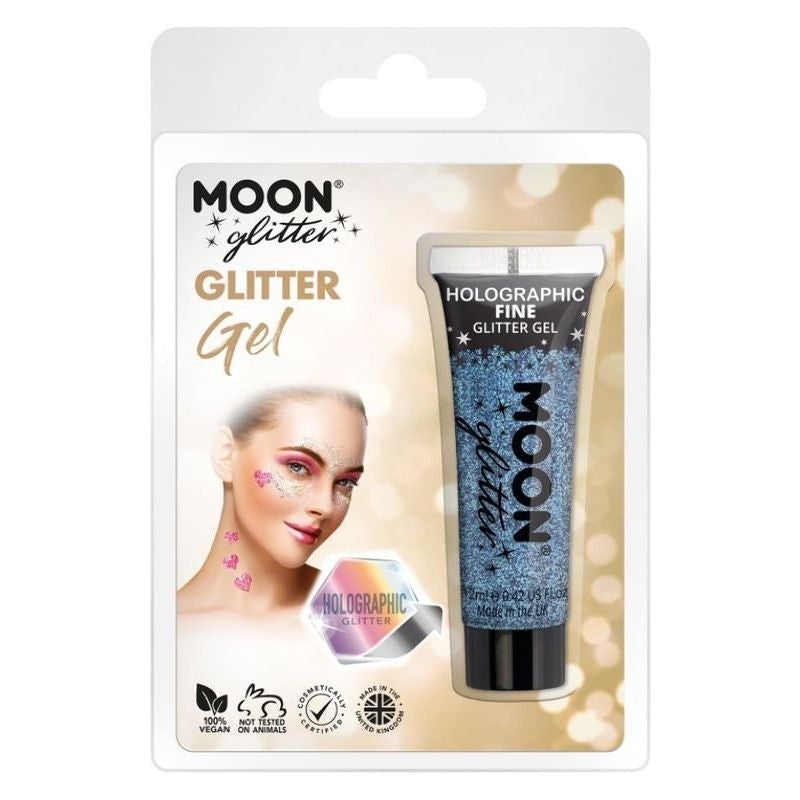 Costumes Australia Moon Glitter Holographic Fine Gel Clamshell, 12ml Costume Make Up_1