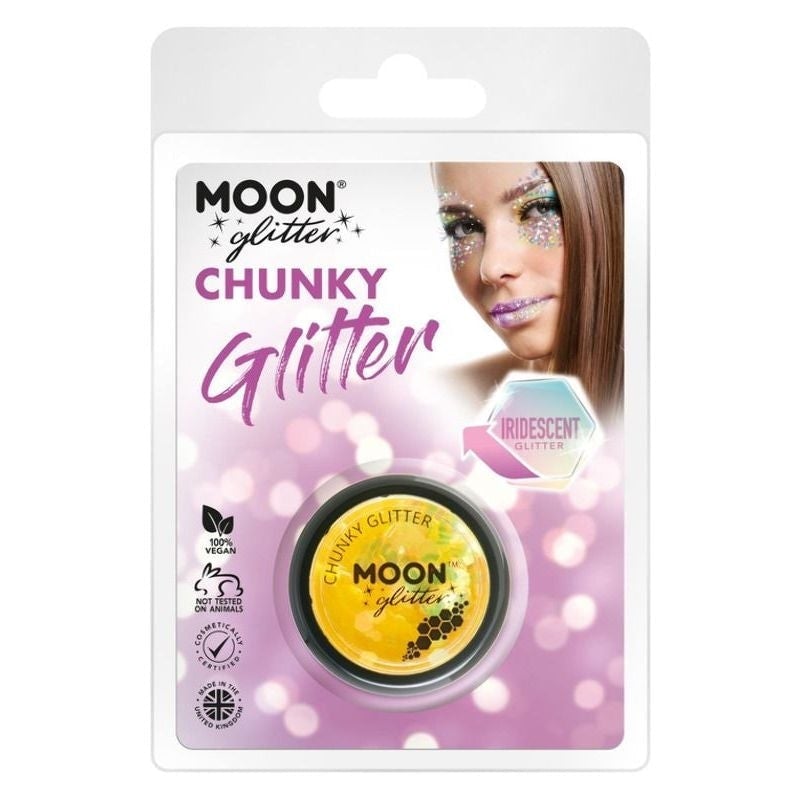 Costumes Australia Size Chart Moon Glitter Iridescent Chunky Clamshell, 3g Costume Make Up