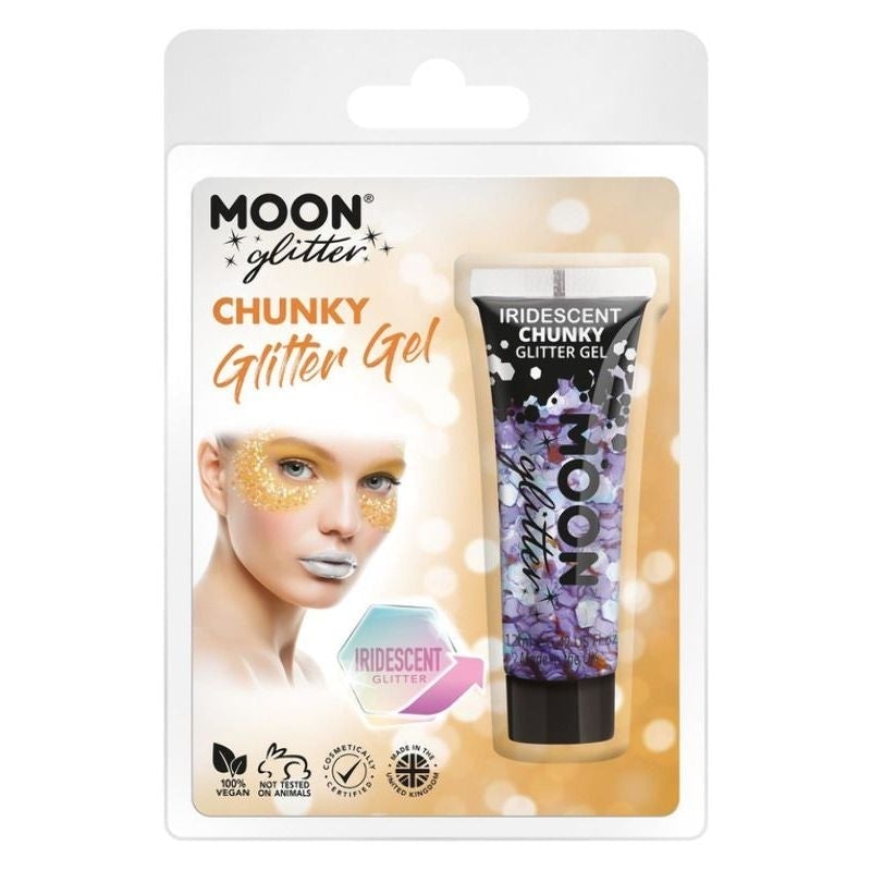 Costumes Australia Moon Glitter Iridescent Chunky Gel Clamshell, 3g Costume Make Up_6