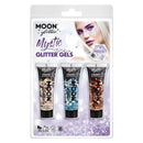 Costumes Australia Moon Glitter Mystic Chunky Gel Mixed Colour Clamshell, 12ml Set of 3 Costume Make Up_2