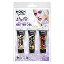 Costumes Australia Size Chart Moon Glitter Mystic Chunky Gel Mixed Colour Clamshell, 12ml Set of 3 Costume Make Up