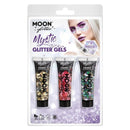 Costumes Australia Moon Glitter Mystic Chunky Gel Mixed Colour Clamshell, 12ml Set of 3 Costume Make Up_1