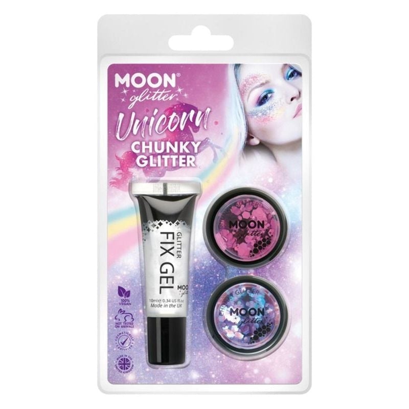 Costumes Australia Moon Glitter Themed Clamshells Pink G32536 Costume Make Up_1