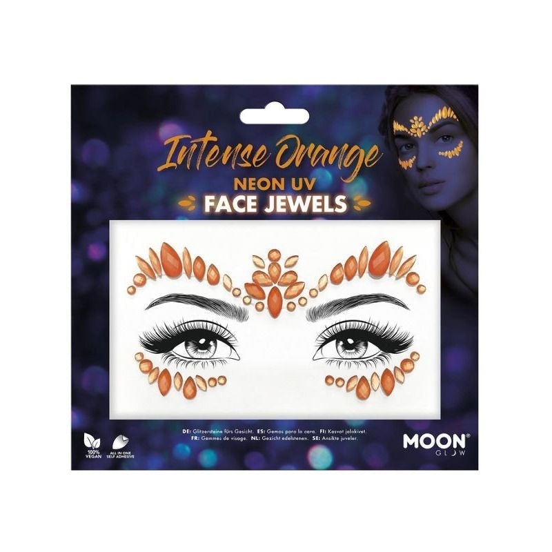 Costumes Australia Moon Glow Face Jewels Intense Orange Costume Make Up_1
