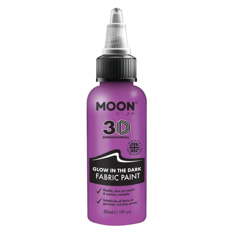 Costumes Australia Moon Glow In The Dark Fabric Paint 30ml Single Costume Make Up_5