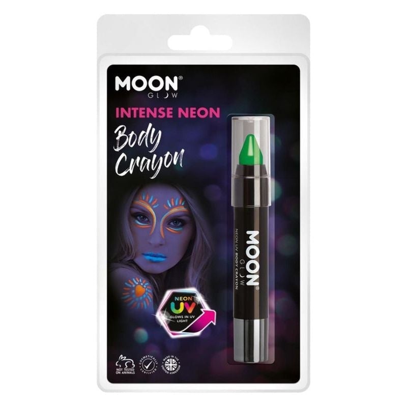 Costumes Australia Moon Glow Intense Neon UV Body Crayons Clamshell, 3.5g Costume Make Up_2