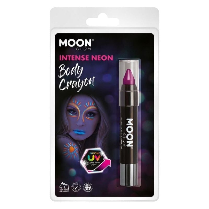 Costumes Australia Moon Glow Intense Neon UV Body Crayons Clamshell, 3.5g Costume Make Up_5