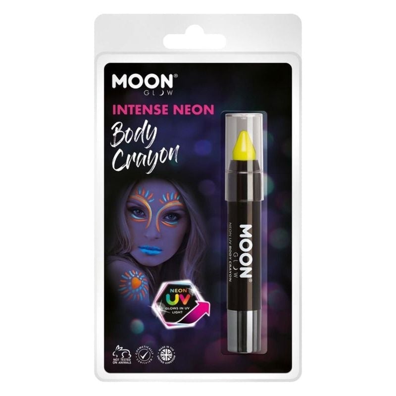 Costumes Australia Size Chart Moon Glow Intense Neon UV Body Crayons Clamshell, 3.5g Costume Make Up