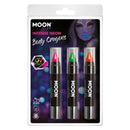 Costumes Australia Moon Glow Intense Neon UV Body Crayons M34660 Costume Make Up_1