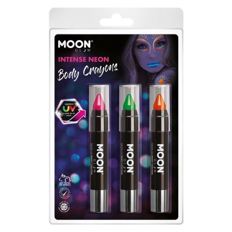 Costumes Australia Moon Glow Intense Neon UV Body Crayons M34660 Costume Make Up_1