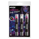 Costumes Australia Moon Glow Intense Neon UV Body Crayons M34684 Costume Make Up_1