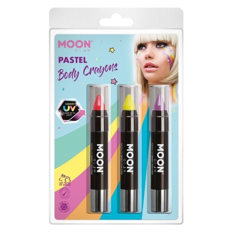 Costumes Australia Moon Glow Intense Neon UV Body Crayons M34707 Costume Make Up_1