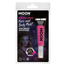 Costumes Australia Moon Glow Intense Neon UV Face Paint Clamshell, With Brush Applicator, 15ml Costume Make Up_3