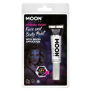 Costumes Australia Moon Glow Intense Neon UV Face Paint Clamshell, With Brush Applicator, 15ml Costume Make Up_7