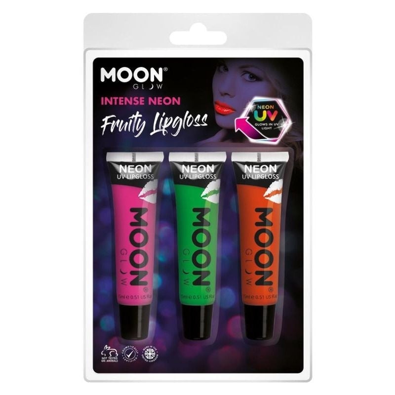 Costumes Australia Moon Glow Intense Neon UV Fruity Lipgloss M37081 Costume Make Up_1