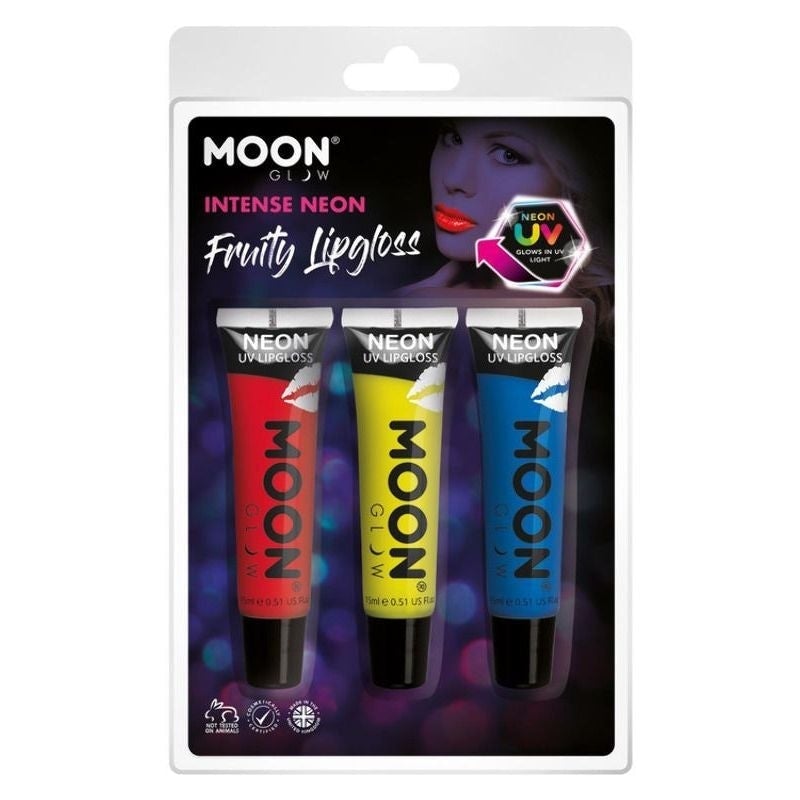 Costumes Australia Moon Glow Intense Neon UV Fruity Lipgloss M37098 Costume Make Up_1