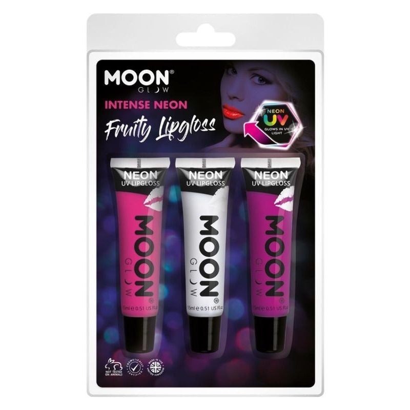 Costumes Australia Moon Glow Intense Neon UV Fruity Lipgloss M37104 Costume Make Up_1
