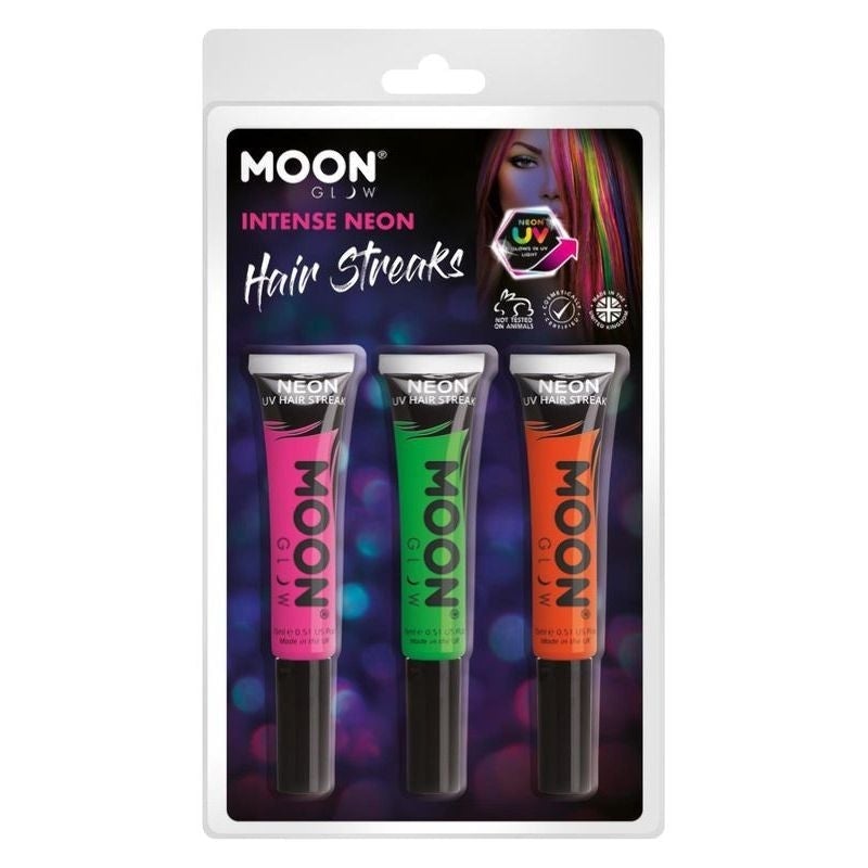 Costumes Australia Moon Glow Intense Neon UV Hair Streaks M36589 Costume Make Up_1