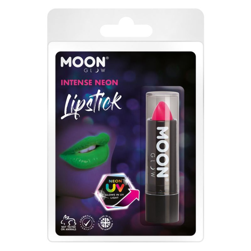 Costumes Australia Moon Glow Intense Neon UV Lipstick Intense Pink M37500 Costume Make Up_1