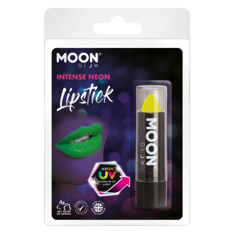 Costumes Australia Moon Glow Intense Neon UV Lipstick Intense Yellow M37531 Costume Make Up_1