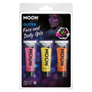 Costumes Australia Moon Glow Neon UV Fine Glitter Gel M39108 Costume Make Up_1