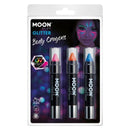 Costumes Australia Moon Glow Neon UV Glitter Body Crayons M39603 Costume Make Up_1