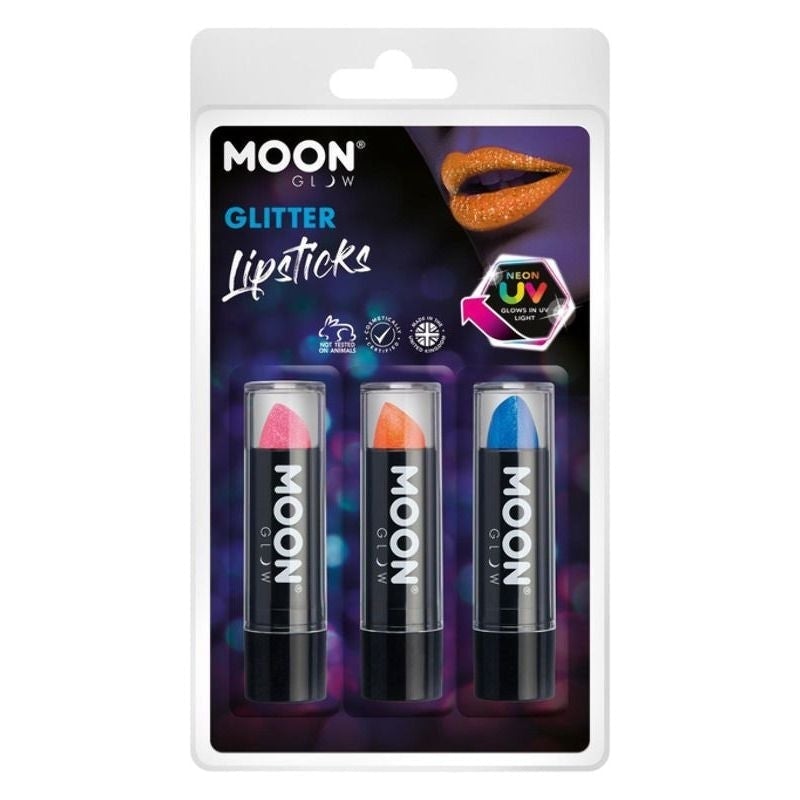 Costumes Australia Moon Glow Neon UV Glitter Lipstick M40586 Costume Make Up_1