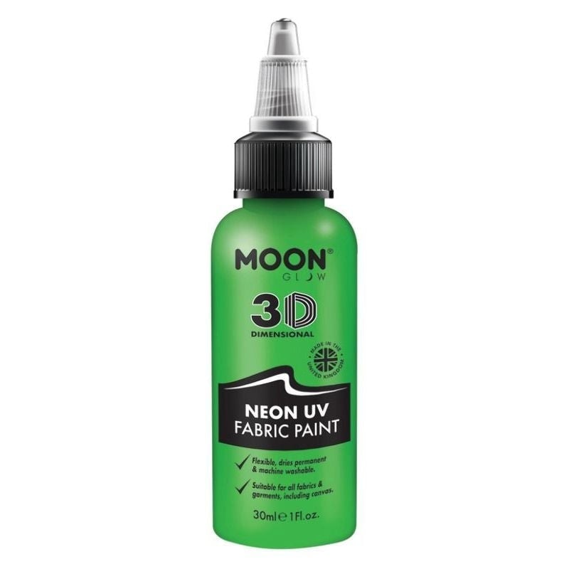 Costumes Australia Moon Glow Neon UV Intense Fabric Paint 30ml Single Costume Make Up_2