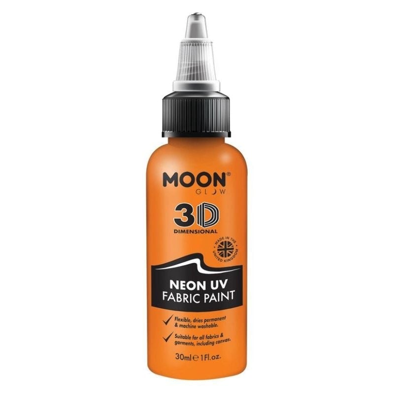 Costumes Australia Moon Glow Neon UV Intense Fabric Paint 30ml Single Costume Make Up_3