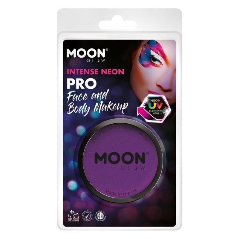 Costumes Australia Moon Glow Pro Intense Neon UV Cake Pot Clamshell, 36g Costume Make Up_5