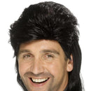 Costumes Australia Mullet Wig Adult Black 80s Style_1