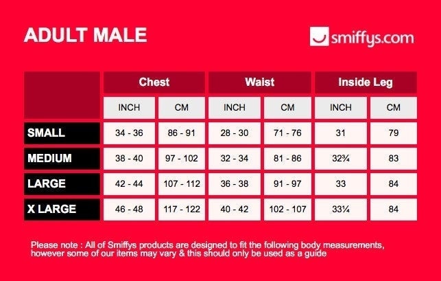 Costumes Australia Size Chart Mutilated Skin T- Shirt Adult Flesh