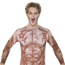 Costumes Australia Mutilated Skin T- Shirt Adult Flesh_1