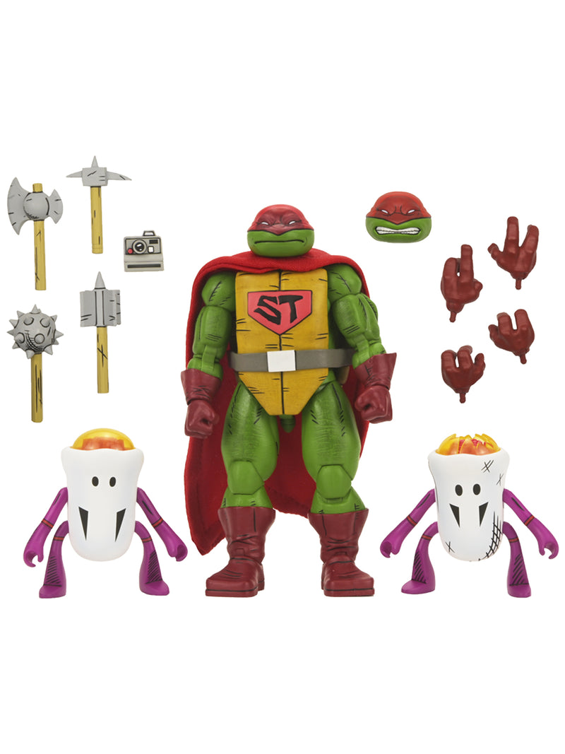 Tmnt X Universal Monsters 4 Pack Turtles Black & White - 7 Scale Action Figures"