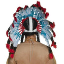 Costumes Australia Native American Inspired Headdress Adult Blue Red White_2