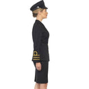 Costumes Australia Navy Officer Ladies Costume Black Jacket Skirt Hat_2