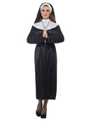 Costumes Australia Nun Costume Adult Black White Head Scarf_1