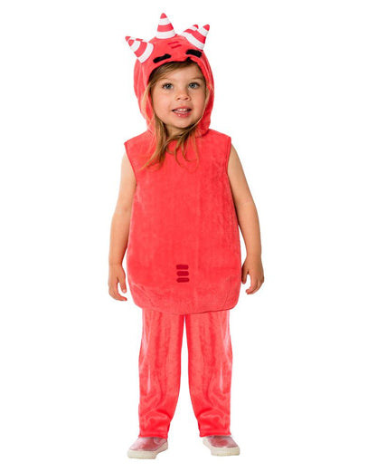 Costumes Australia Oddbods Fuse Kids Fur Costume Red_2