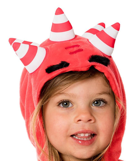 Costumes Australia Oddbods Fuse Kids Fur Costume Red_3