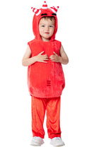 Costumes Australia Oddbods Fuse Kids Fur Costume Red_1