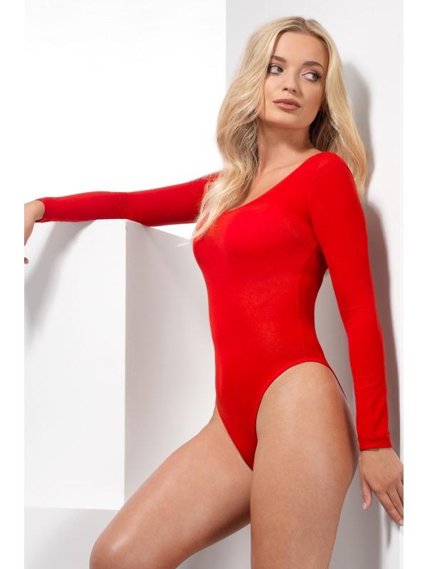 Costumes Australia Opaque Bodysuit Adult Red_1