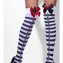 Costumes Australia Opaque Hold Ups Adult Black White 42708_1