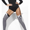 Costumes Australia Opaque Hold Ups Adult Black White 42784_1