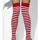 Costumes Australia Opaque Hold Ups Adult Red Whte 42768_1