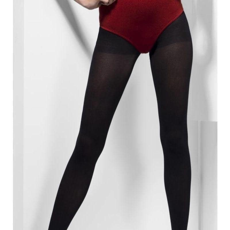 Costumes Australia Opaque Tights Adult Black 27134_1