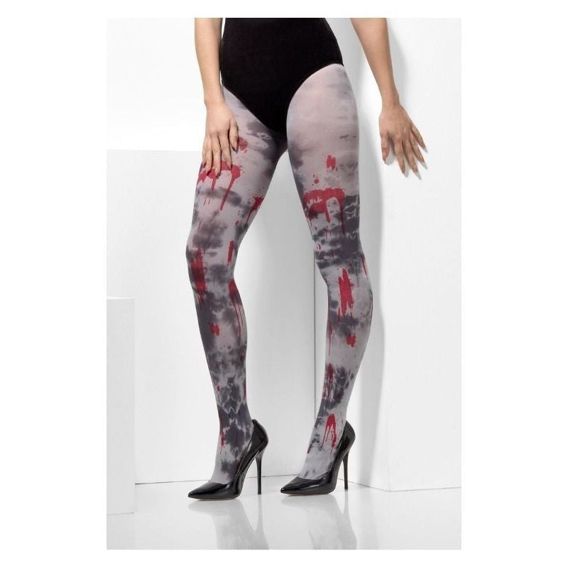 Costumes Australia Size Chart Opaque Tights Zombie Dirt Adult Grey