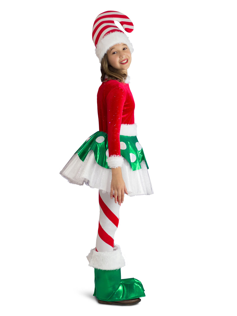 Candy Cane Elf Princess Costume Child